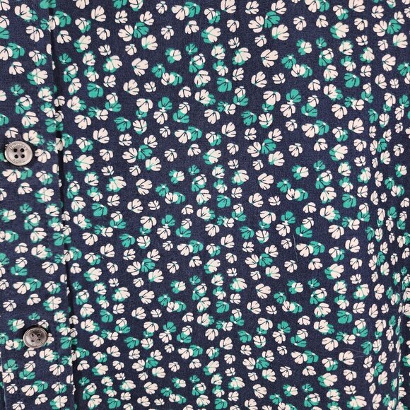 Michael Kors Mens Short Sleeve Floral Button-Up‎ Shirt Medium Cotton Elastane - Picture 3 of 7